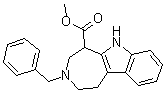 1,2,3,4,5,6-六氢-3-苄基氮杂卓并[4,5-b]吲哚-5-羧酸甲酯分子结构 (CAS 66859-30-1)