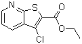 3-氯噻吩并[2,3-b]吡啶-2-羧酸乙酯分子结构 (CAS 66869-77-0)