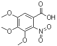 3,4,5-三甲氧基-2-硝基苯甲酸分子结构 (CAS 66907-52-6)