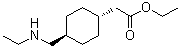 结构式 CAS# 669080-89-1, 反式-[4-[(N-乙基氨基)甲基]环己基]乙酸乙酯