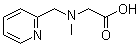N-甲基-N-(2-吡啶基甲基)甘氨酸分子结构 (CAS 669083-52-7)