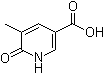 5-甲基-6-氧代-1,6-二氢吡啶-3-羧酸分子结构 (CAS 66909-27-1)