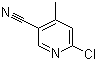 2-氯-4-甲基吡啶-5-甲腈分子结构 (CAS 66909-35-1)