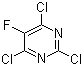 2,4,6-三氯-5-氟嘧啶分子结构 (CAS 6693-08-9)