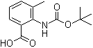 2-[[(1,1-Dimethylethoxy)carbonyl]amino]-3-methylbenzoic acid molecular structure (CAS 669713-59-1)