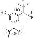 结构式 CAS# 669768-28-9, 5-羟基-alpha,alpha,alpha',alpha'-四(三氟甲基)-1,3-苯二甲醇