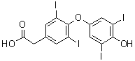 3,5,3',5'-四碘甲腺乙酸分子结构 (CAS 67-30-1)