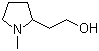 结构式 CAS# 67004-64-2, N-甲基-2-(2-羟乙基)吡咯烷
