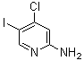 4-氯-5-碘-2-氨基吡啶分子结构 (CAS 670253-37-9)