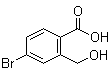 4-溴-2-(羟甲基)苯甲酸分子结构 (CAS 670256-21-0)