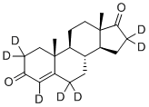 4-雄甾烯-3,17-二酮-2,2,4,6,6,16,16D7分子结构 (CAS 67034-85-9)