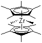 双(五甲基环戊二烯)二甲基锆分子结构 (CAS 67108-80-9)