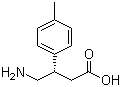 (S)-4-氨基-3-对甲苯基丁酸分子结构 (CAS 67112-57-6)