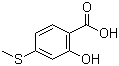 2-羟基-4-(甲硫基)苯甲酸分子结构 (CAS 67127-67-7)