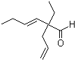 (E)-2-烯丙基-2-乙基-3-己烯醛分子结构 (CAS 67140-10-7)