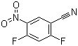 2,4-二氟-5-硝基苯腈分子结构 (CAS 67152-20-9)