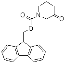 3-Oxo-1-piperidinecarboxylic acid 9H-fluoren-9-ylmethyl ester molecular structure (CAS 672310-11-1)