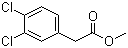 structure of CAS# 6725-44-6, Methyl 3,4-dichlorophenylacetate;3,4-Dichlorophenylacetic acid methyl ester