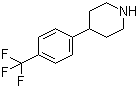 4-(4-三氟甲基苯基)哌啶分子结构 (CAS 67259-63-6)