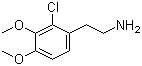 2-氯-3,4-二甲氧基苯乙胺分子结构 (CAS 67287-36-9)