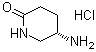 结构式 CAS# 672883-95-3, (S)-5-氨基哌啶-2-酮盐酸盐