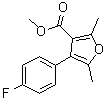 4-(4-氟苯基)-2,5-二甲基-3-呋喃羧酸甲酯分子结构 (CAS 672930-43-7)