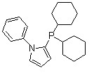 N-苯基吡咯-2-基二环己基膦分子结构 (CAS 672937-60-9)