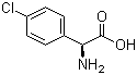 L-对氯苯甘氨酸分子结构 (CAS 67336-19-0)