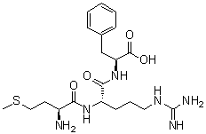 L-蛋氨酰-L-精氨酰-L-苯丙氨酸分子结构 (CAS 67368-25-6)