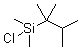 二甲基叔己基氯化硅分子结构 (CAS 67373-56-2)