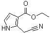2-(氰基甲基)-1H-吡咯-3-羧酸乙酯分子结构 (CAS 67464-81-7)