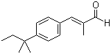 2-甲基-3-(4-叔戊基苯基)丙烯醛分子结构 (CAS 67468-55-7)