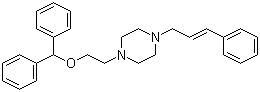 1-[2-(二苯基甲氧基)乙基]-4-(3-苯基-2-丙烯-1-基)哌嗪分子结构 (CAS 67469-57-2)