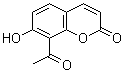 8-乙酰基-7-羟基-2H-1-苯并吡喃-2-酮分子结构 (CAS 6748-68-1)