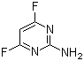 2-氨基-4,6-二氟嘧啶分子结构 (CAS 675-11-6)