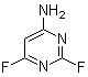 6-氨基-2,4-二氟嘧啶分子结构 (CAS 675-12-7)