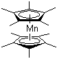 二(五甲基环戊二烯基)锰分子结构 (CAS 67506-86-9)