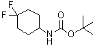 1,1-Dimethylethyl (4,4-difluorocyclohexyl)carbamate molecular structure (CAS 675112-67-1)