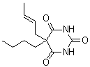 5-(2-Buten-1-yl)-5-butyl-2,4,6(1H,3H,5H)-pyrimidinetrione molecular structure (CAS 67526-22-1)