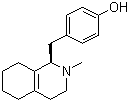(R)-4-[(1,2,3,4,5,6,7,8-八氢-2-甲基-1-异喹啉基)甲基]苯酚分子结构 (CAS 67553-46-2)