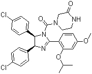 Nutlin 3a molecular structure (CAS 675576-98-4)