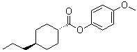 反式-4-丙基-环己烷羧酸对甲氧基苯基酯分子结构 (CAS 67589-38-2)