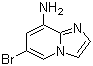6-溴-1H-咪唑并[1,2-a]吡啶-8-胺分子结构 (CAS 676371-00-9)