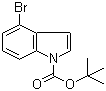 4-溴吲哚-1-羧酸叔丁酯分子结构 (CAS 676448-17-2)
