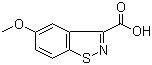 5-甲氧基-1,2-苯并异噻唑-3-甲酸分子结构 (CAS 677304-76-6)