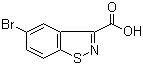 结构式 CAS# 677304-78-8, 5-溴-1,2-苯并异噻唑-3-甲酸