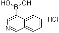 异喹啉-4-基硼酸盐酸盐分子结构 (CAS 677702-23-7)