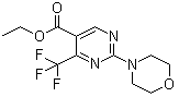 2-(4-吗啉基)-4-(三氟甲基)-5-嘧啶羧酸乙酯分子结构 (CAS 677706-89-7)