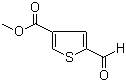 2-醛基噻吩-4-甲酸甲酯分子结构 (CAS 67808-66-6)