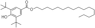 3,5-二叔丁基-4-羟基苯甲酸正十六酯分子结构 (CAS 67845-93-6)